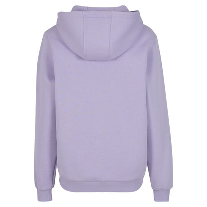 Lilac - Back - Build Your Brand Womens-Ladies Fluffy Hoodie