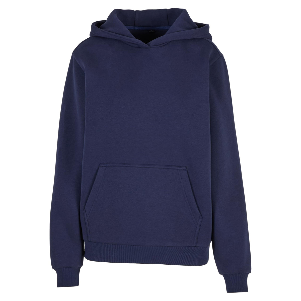Navy - Front - Build Your Brand Womens-Ladies Fluffy Hoodie