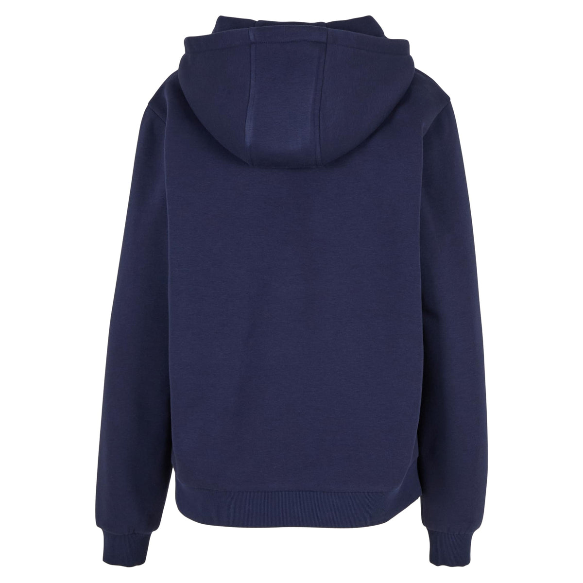 Navy - Back - Build Your Brand Womens-Ladies Fluffy Hoodie