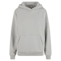 Light Asphalt - Front - Build Your Brand Womens-Ladies Fluffy Hoodie