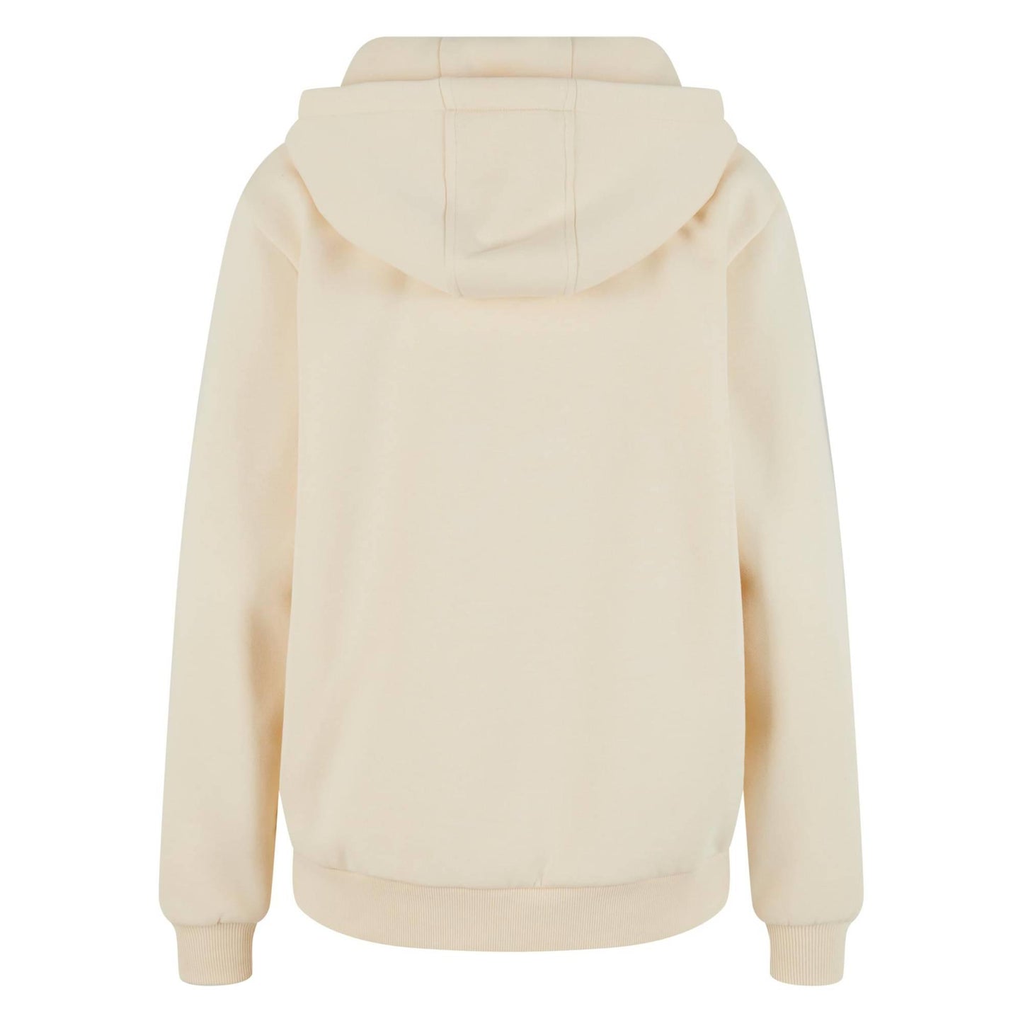 White Sand - Back - Build Your Brand Womens-Ladies Fluffy Hoodie