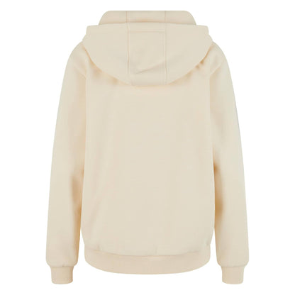 White Sand - Back - Build Your Brand Womens-Ladies Fluffy Hoodie