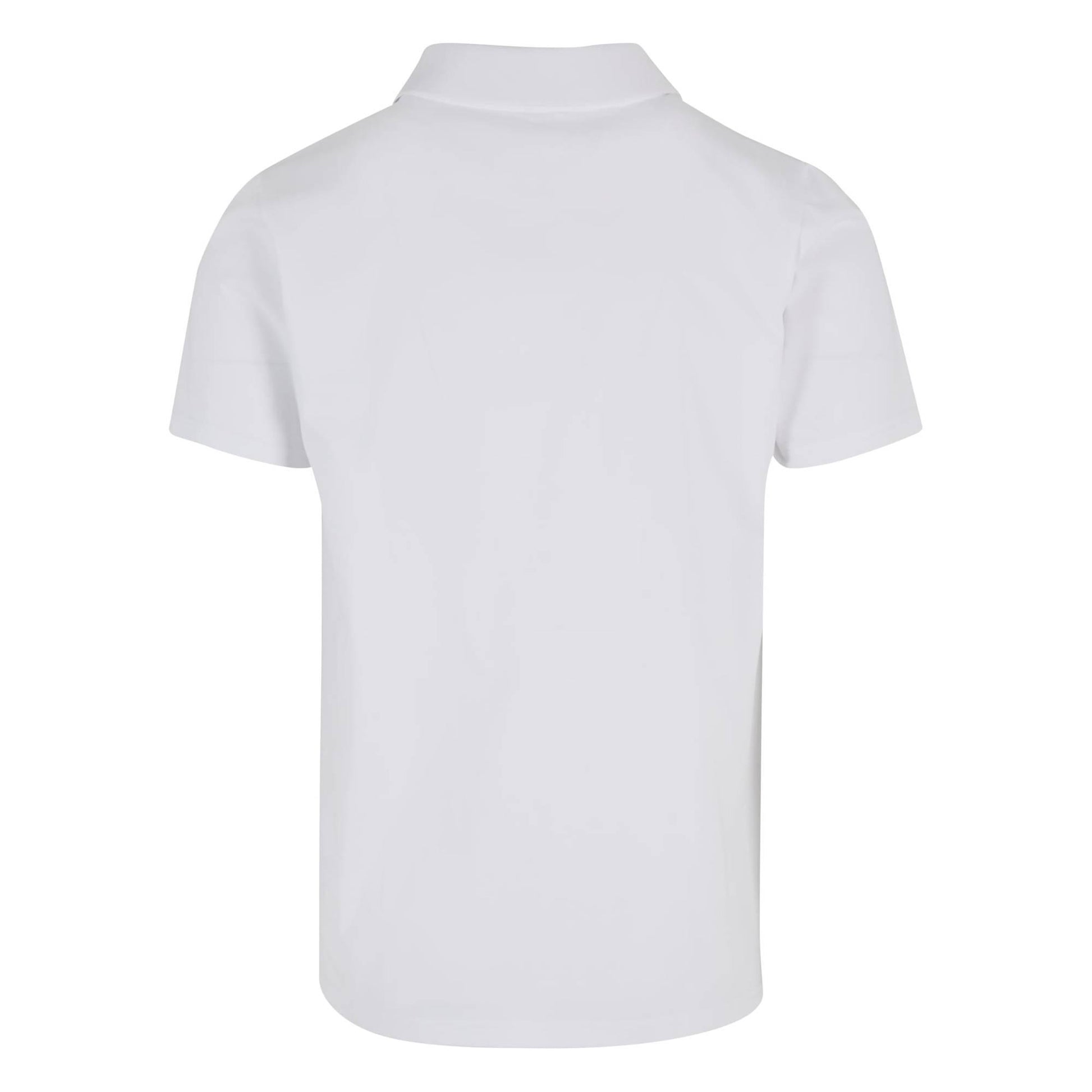 White - Back - Build Your Brand Mens Sorona Polo Shirt