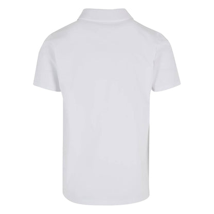 White - Back - Build Your Brand Mens Sorona Polo Shirt