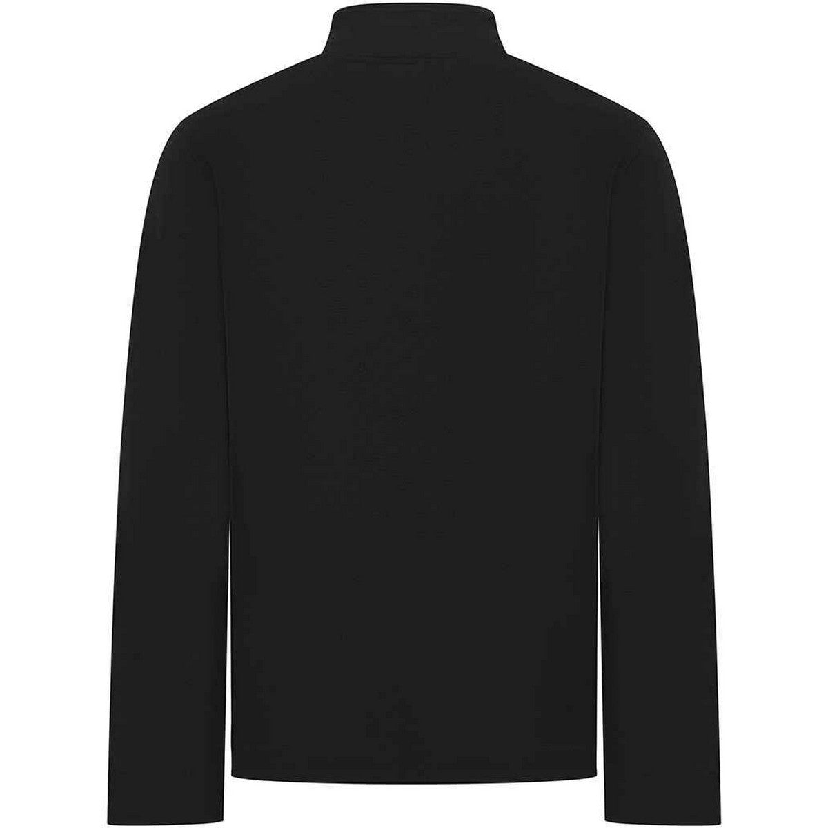 Black - Back - Front Row Mens Pique Top