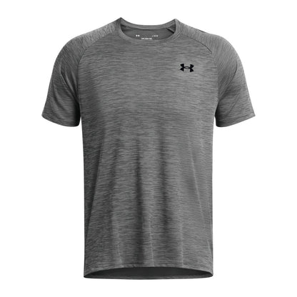 Castle Rock Grey - Front - Under Armour Unisex Adult Textured T-Shirt