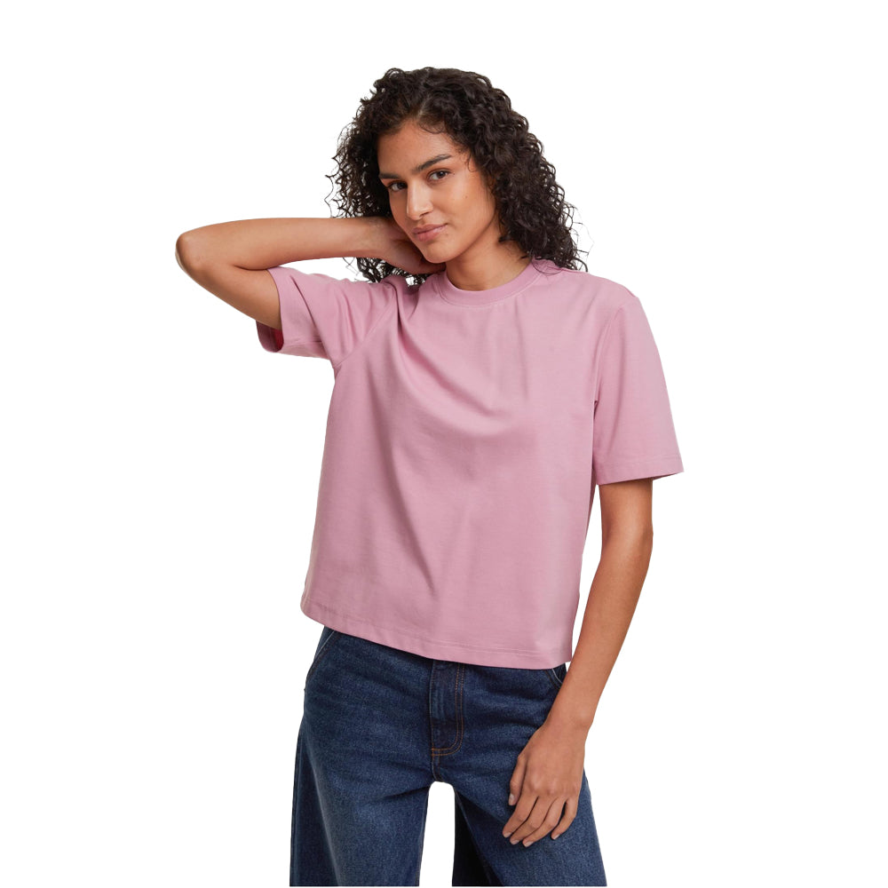 Dusty Pink - Side - Build Your Brand Womens-Ladies Sorona Loose T-Shirt
