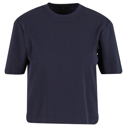 Navy - Front - Build Your Brand Womens-Ladies Sorona Loose T-Shirt