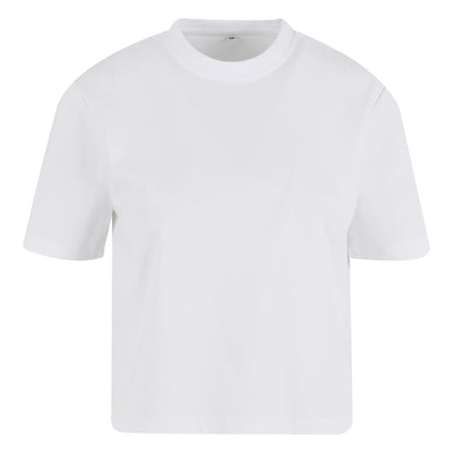 White - Front - Build Your Brand Womens-Ladies Sorona Loose T-Shirt