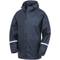Navy - Front - Result Genuine Recycled Mens Prism Waterproof Jacket