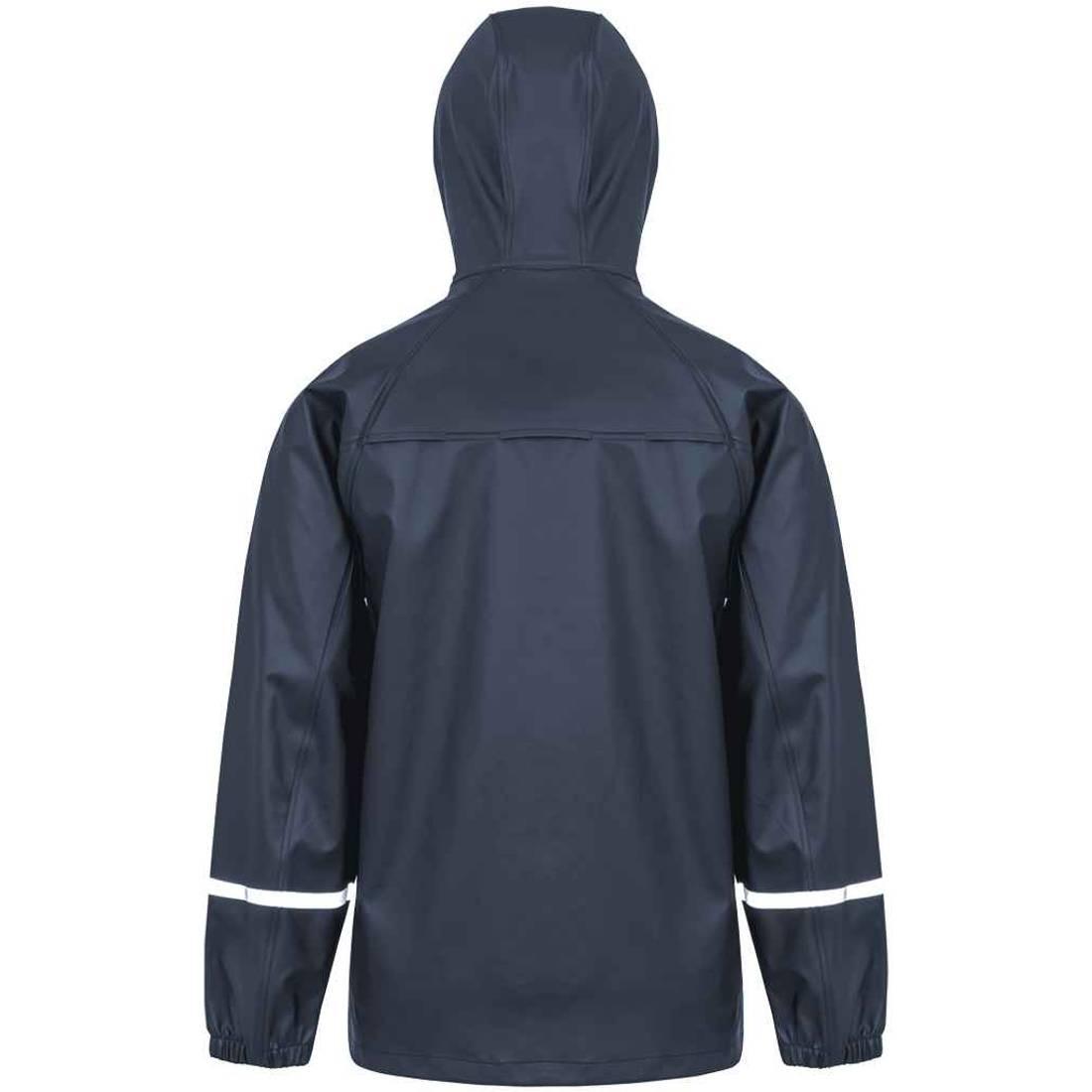 Navy - Back - Result Genuine Recycled Mens Prism Waterproof Jacket