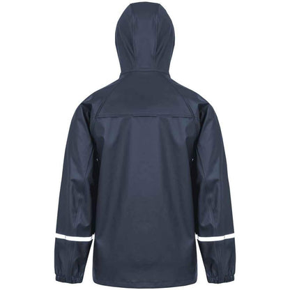 Navy - Back - Result Genuine Recycled Mens Prism Waterproof Jacket