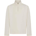 Natural - Front - Front Row Mens Premium Pique Quarter Zip Top