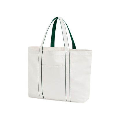 White-Bottle Green - Front - Westford Mill 20L Tote Bag