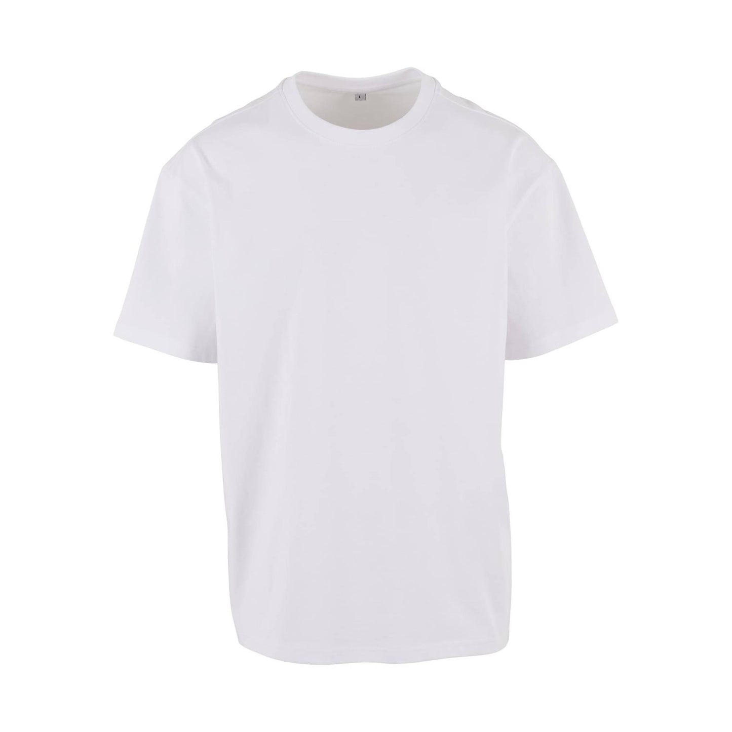 White - Front - Build Your Brand Unisex Adult Cotton Loose T-Shirt