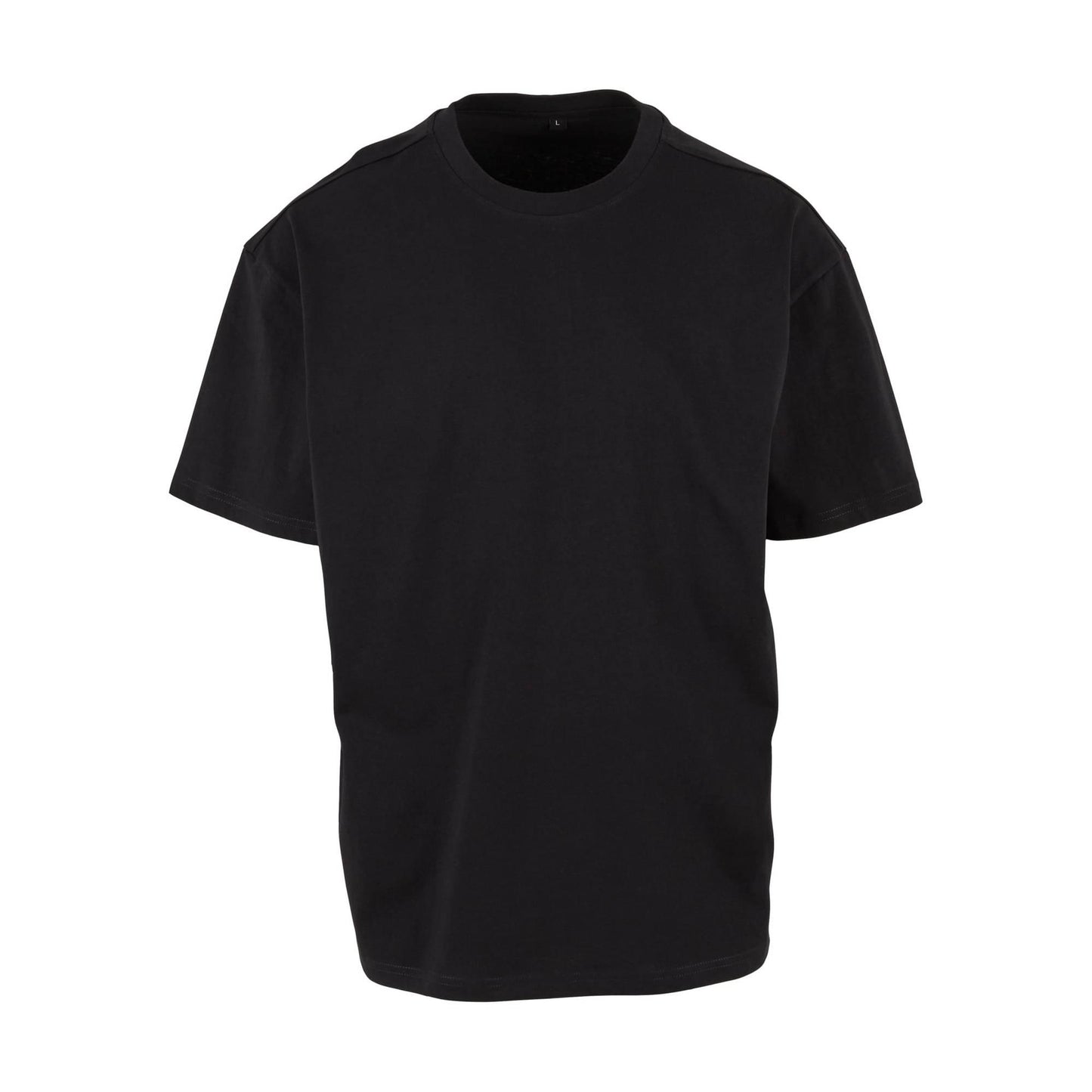 Black - Front - Build Your Brand Unisex Adult Cotton Loose T-Shirt