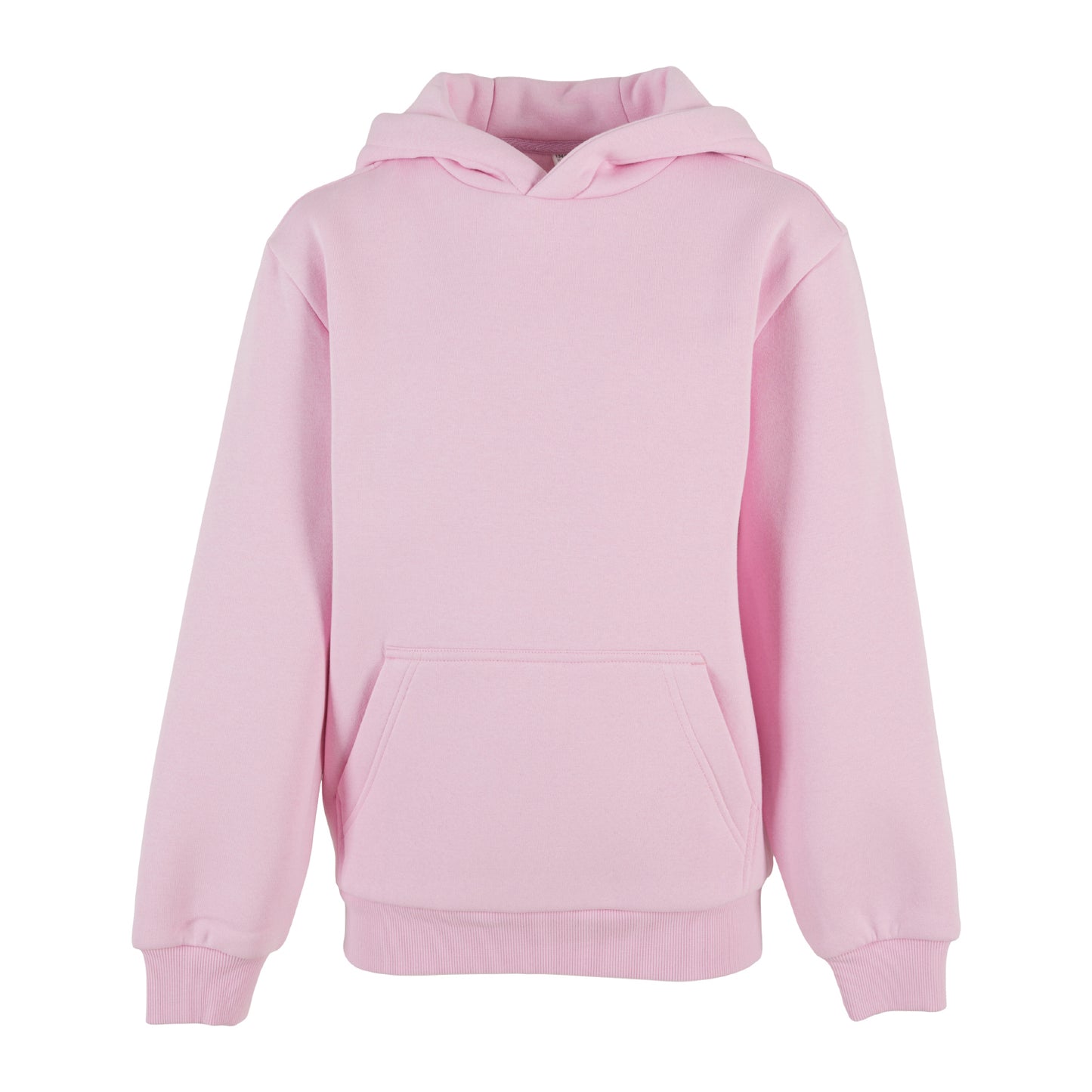Soft Pink - Front - Build Your Brand Childrens-Kids Fluffy Hoodie