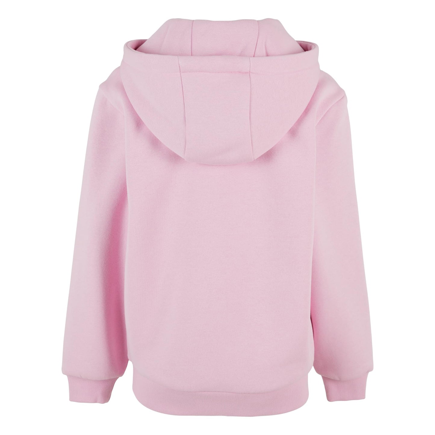 Soft Pink - Back - Build Your Brand Childrens-Kids Fluffy Hoodie