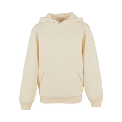 White Sand - Front - Build Your Brand Childrens-Kids Fluffy Hoodie