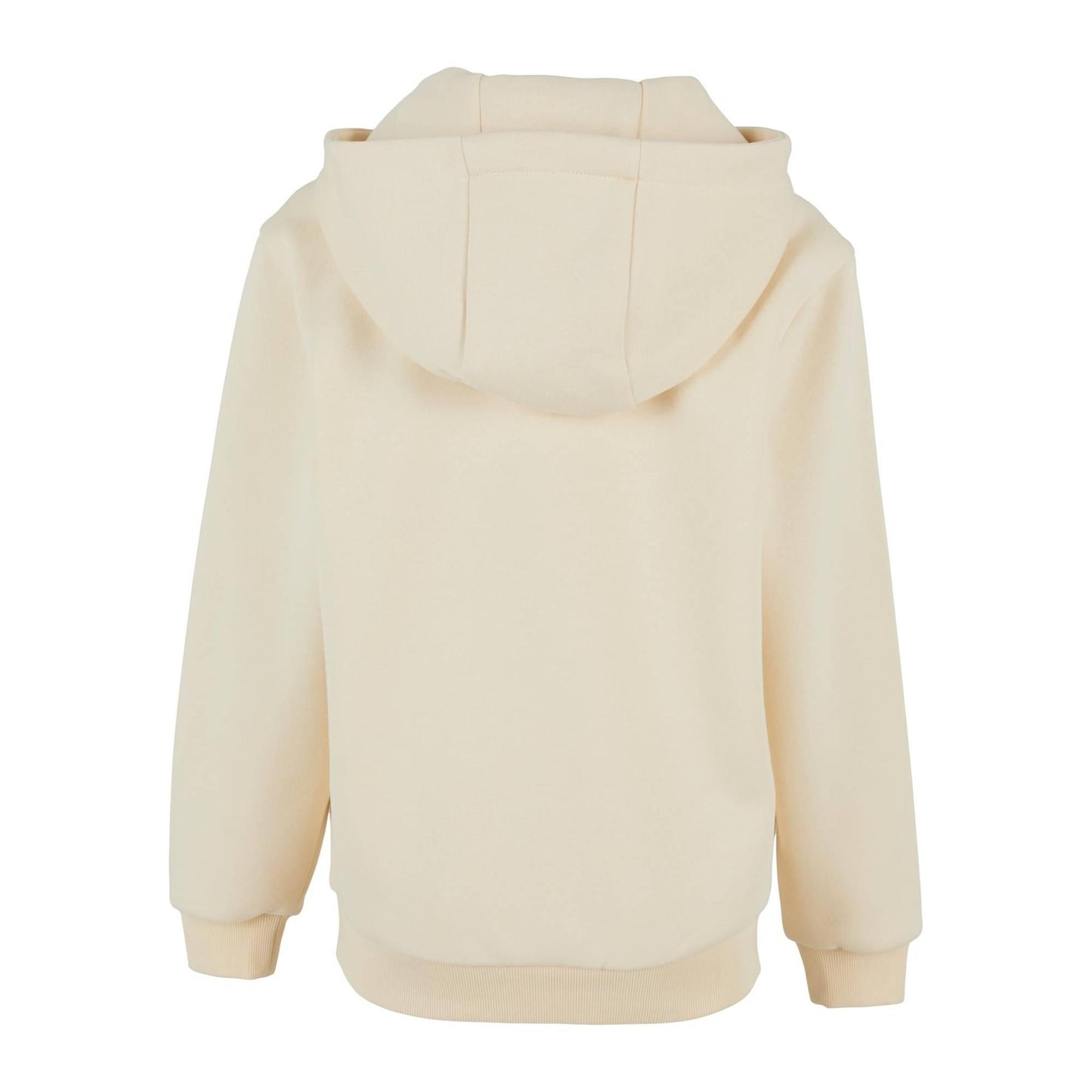 White Sand - Back - Build Your Brand Childrens-Kids Fluffy Hoodie