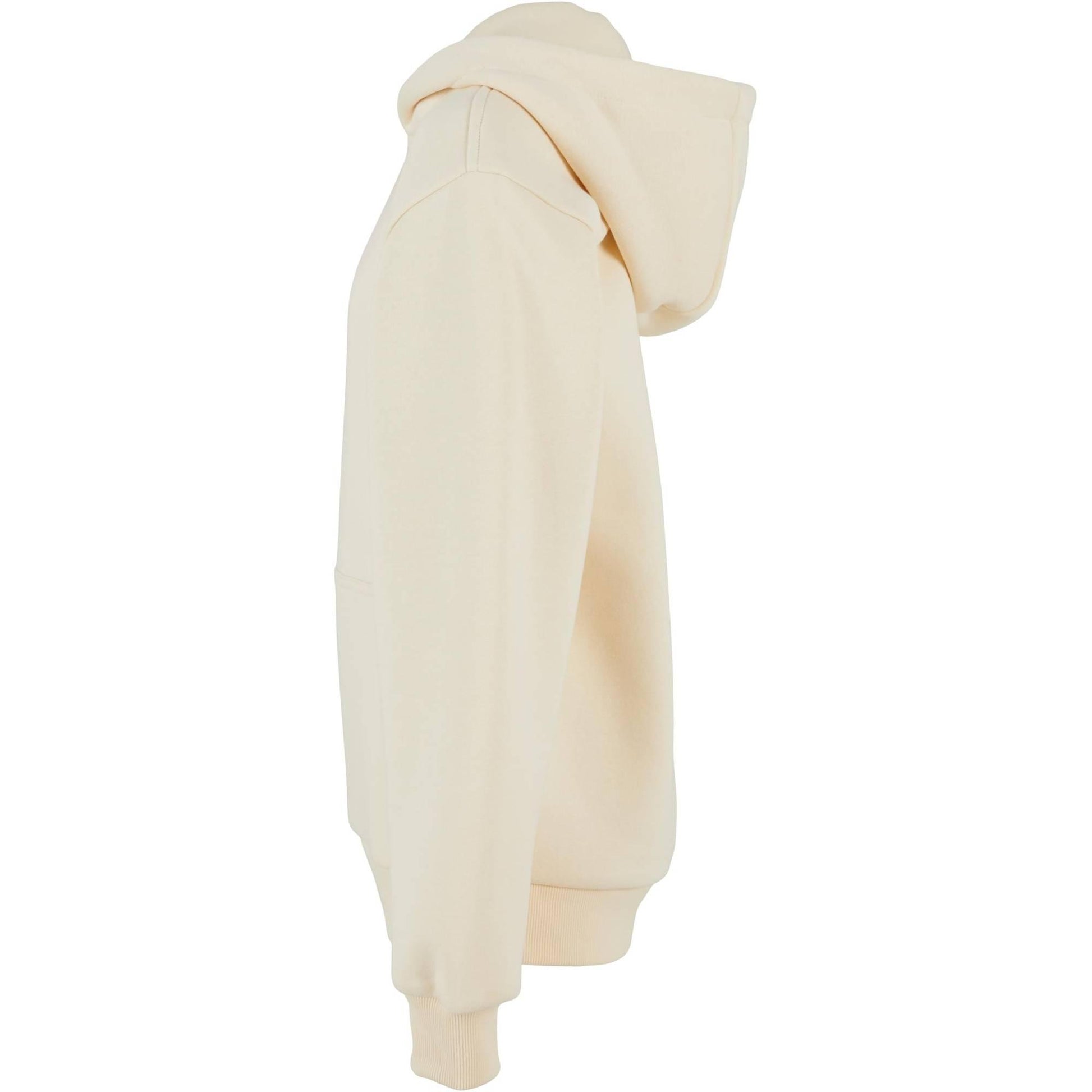 White Sand - Side - Build Your Brand Childrens-Kids Fluffy Hoodie