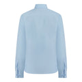 Blue - Back - Henbury Womens-Ladies Cotton Feel CoolPlus Long-Sleeved Shirt