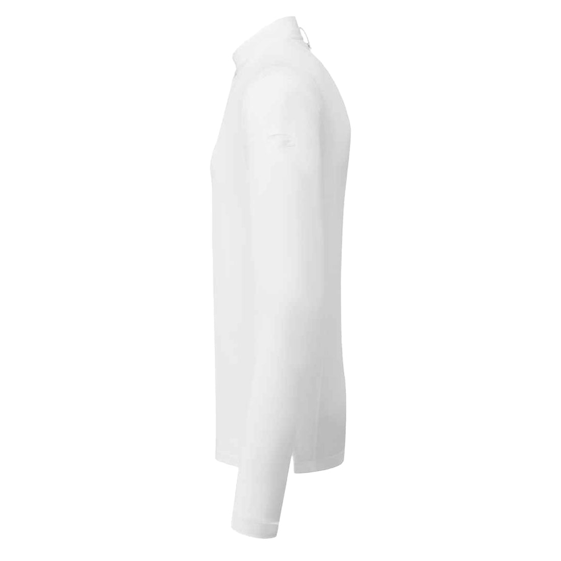 White - Side - Premier Mens Essential Coolchecker Long-Sleeved Chef Shirt
