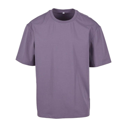 Dusty Purple - Front - Build Your Brand Mens Sorona Loose Fit T-Shirt