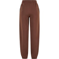 Chocolate Brown - Back - Build Your Brand Womens-Ladies Fluffy Sweatpants