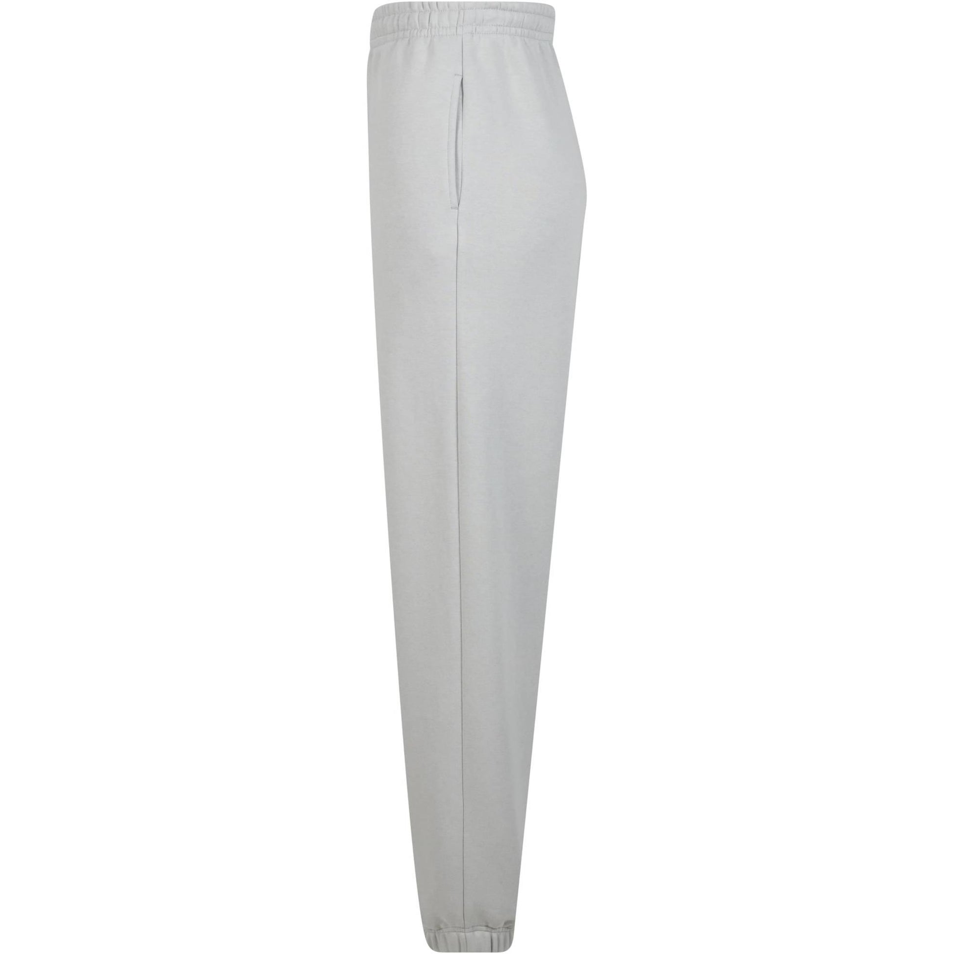 Light Asphalt - Side - Build Your Brand Womens-Ladies Fluffy Sweatpants