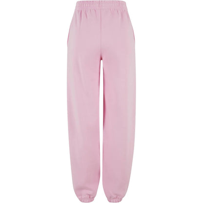 Soft Pink - Back - Build Your Brand Womens-Ladies Fluffy Sweatpants