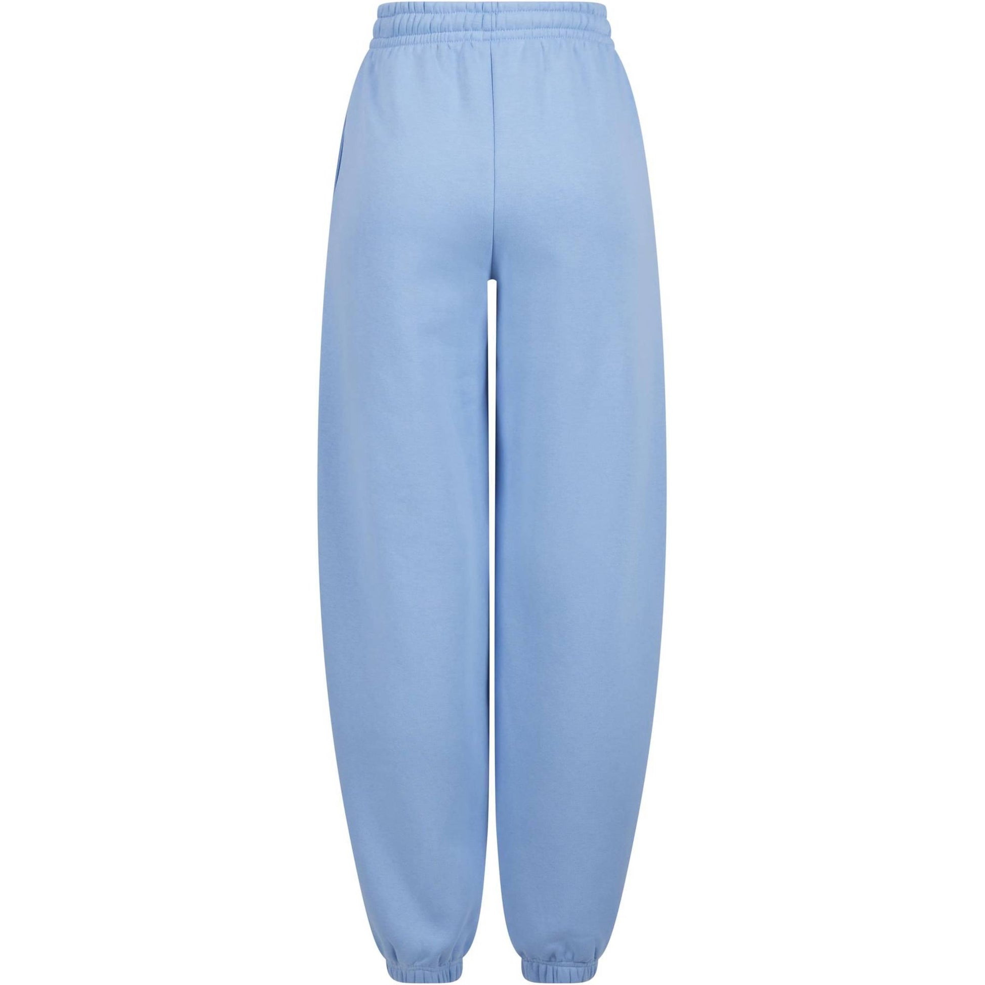 Powder Blue - Back - Build Your Brand Womens-Ladies Fluffy Sweatpants