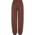 Chocolate Brown - Front - Build Your Brand Womens-Ladies Fluffy Sweatpants