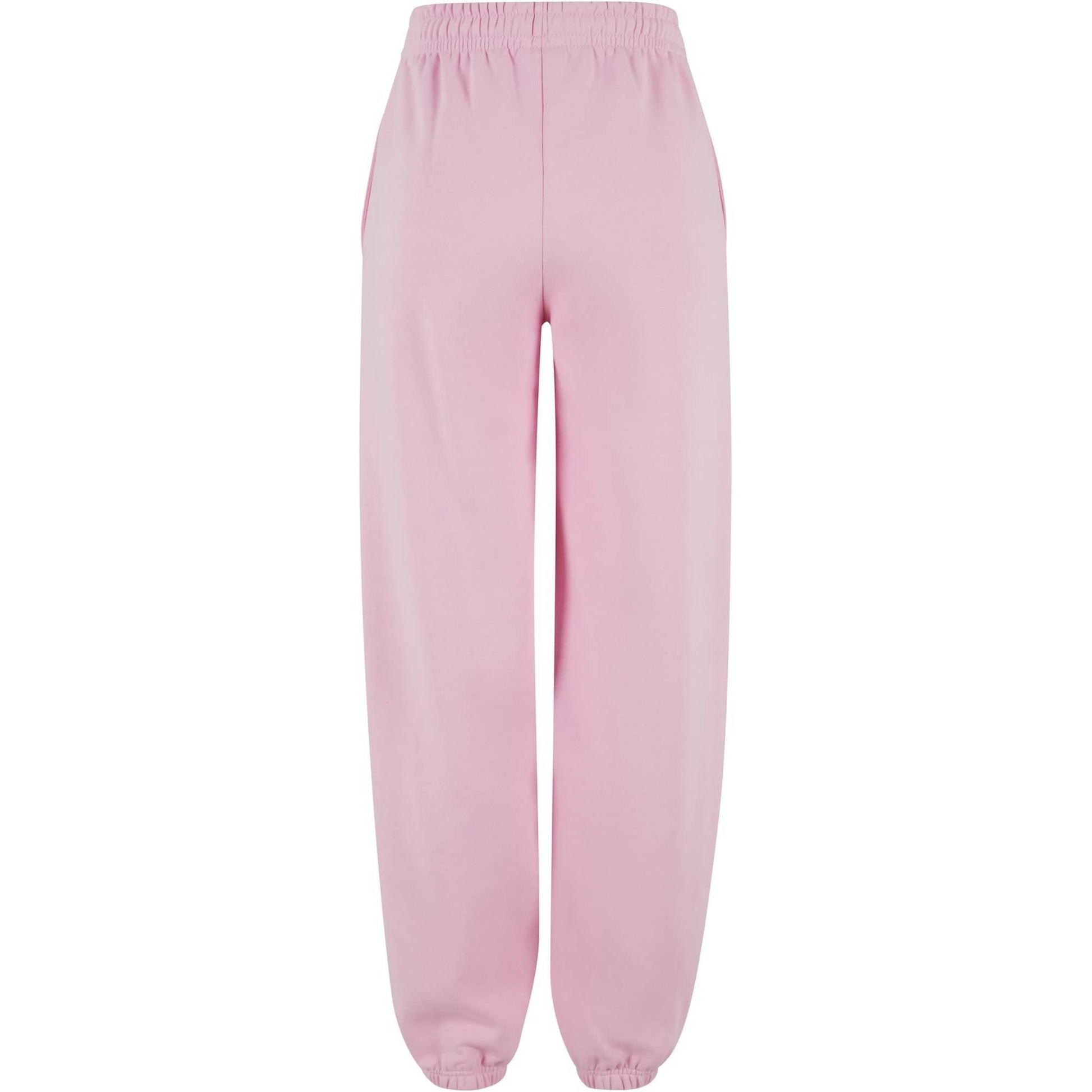 Soft Pink - Back - Build Your Brand Womens-Ladies Fluffy Sweatpants
