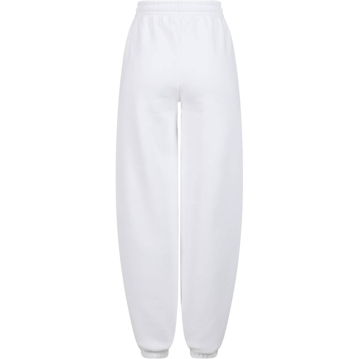 White - Back - Build Your Brand Womens-Ladies Fluffy Sweatpants