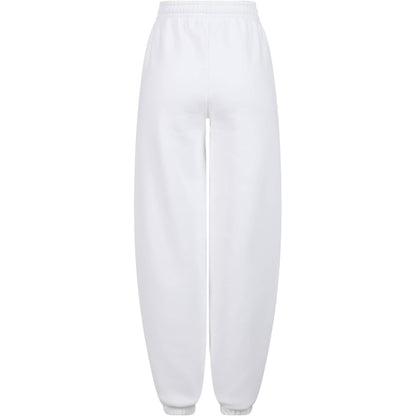 White - Back - Build Your Brand Womens-Ladies Fluffy Sweatpants