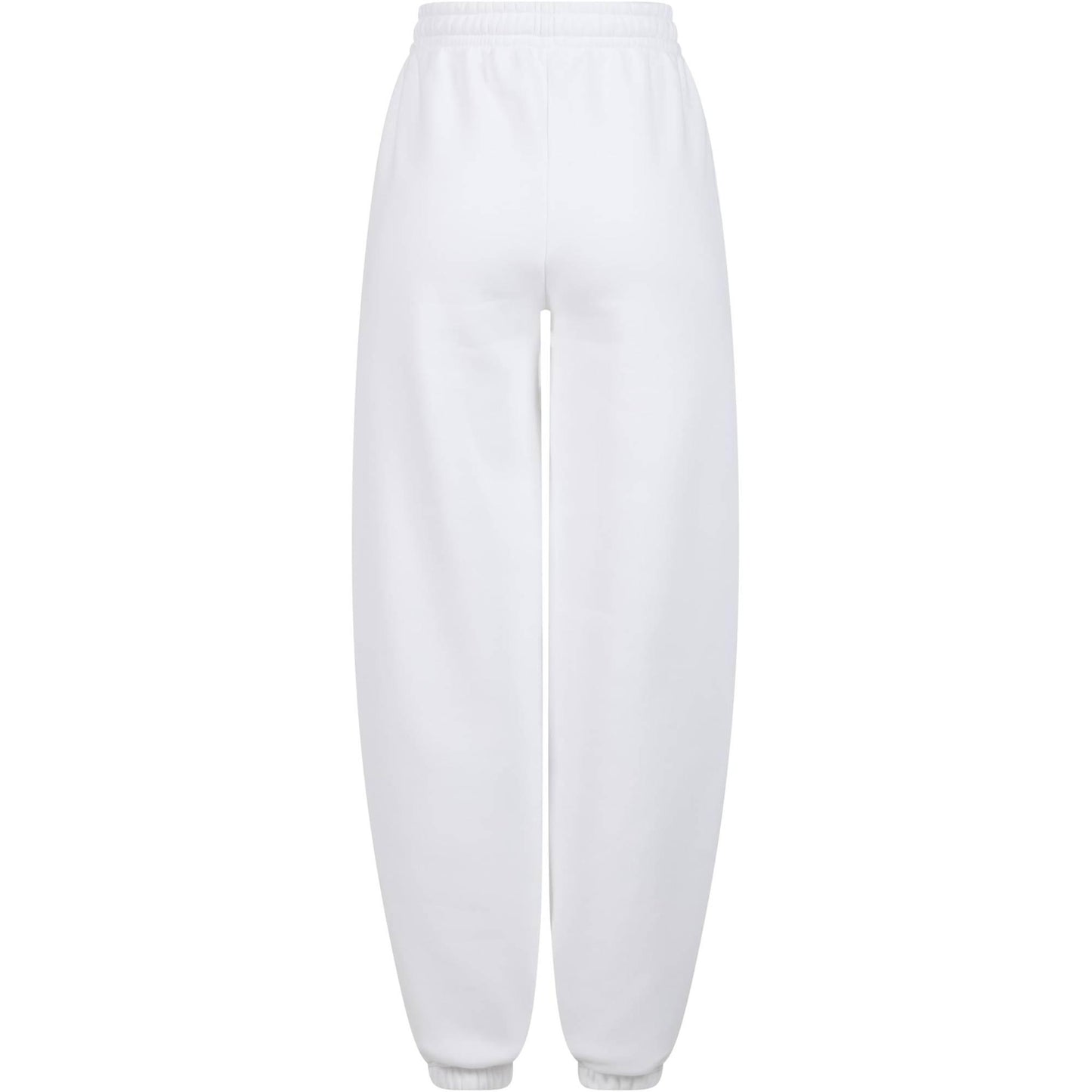 White - Back - Build Your Brand Womens-Ladies Fluffy Sweatpants