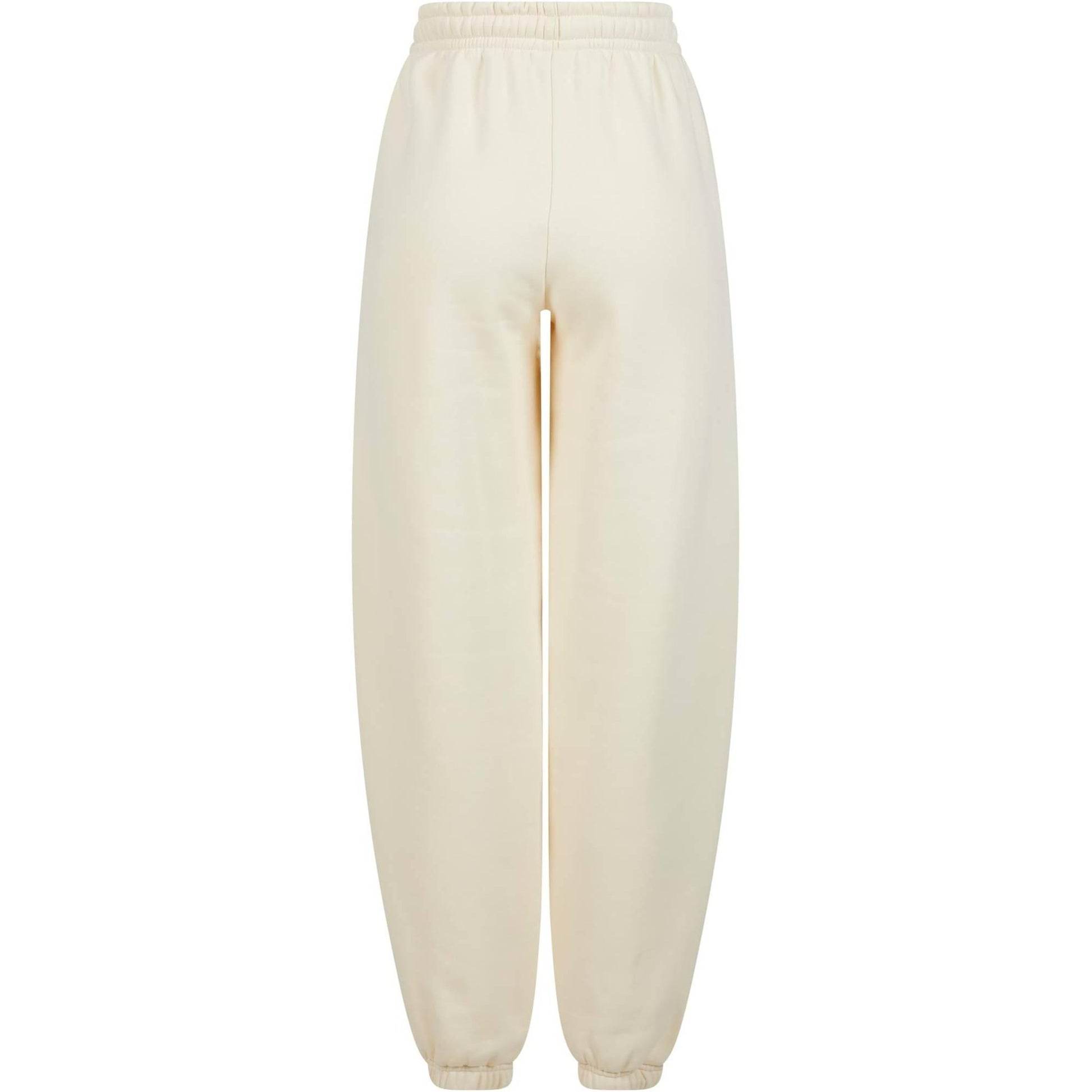 White Sand - Back - Build Your Brand Womens-Ladies Fluffy Sweatpants