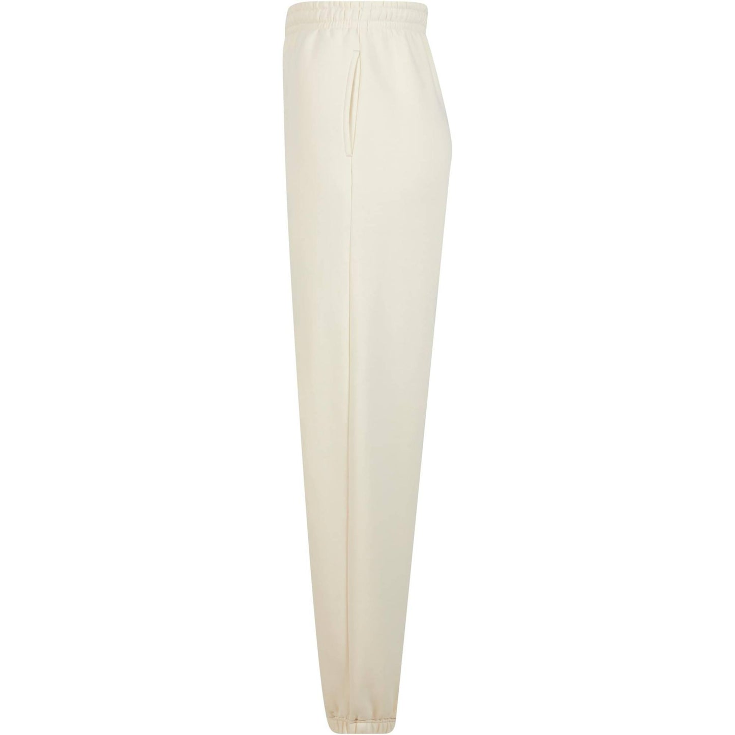 White Sand - Side - Build Your Brand Womens-Ladies Fluffy Sweatpants