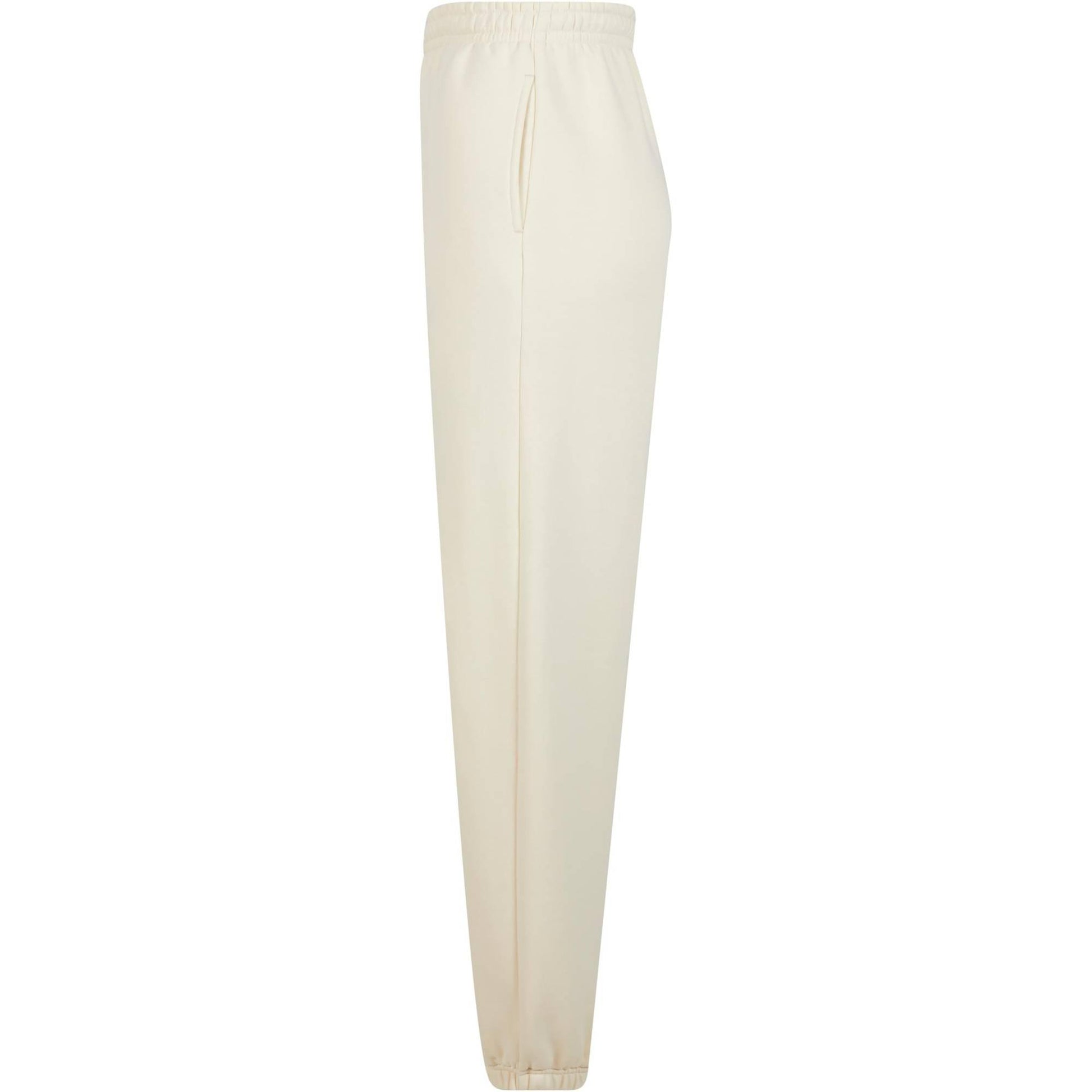 White Sand - Side - Build Your Brand Womens-Ladies Fluffy Sweatpants