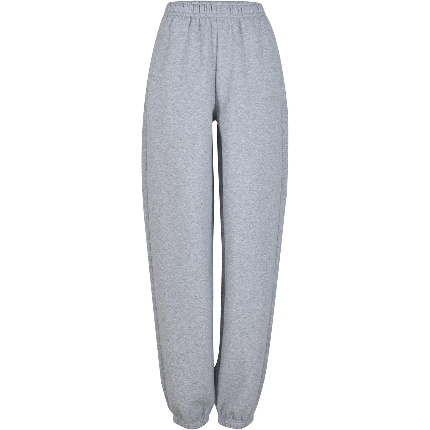 Heather Grey - Front - Build Your Brand Womens-Ladies Fluffy Sweatpants