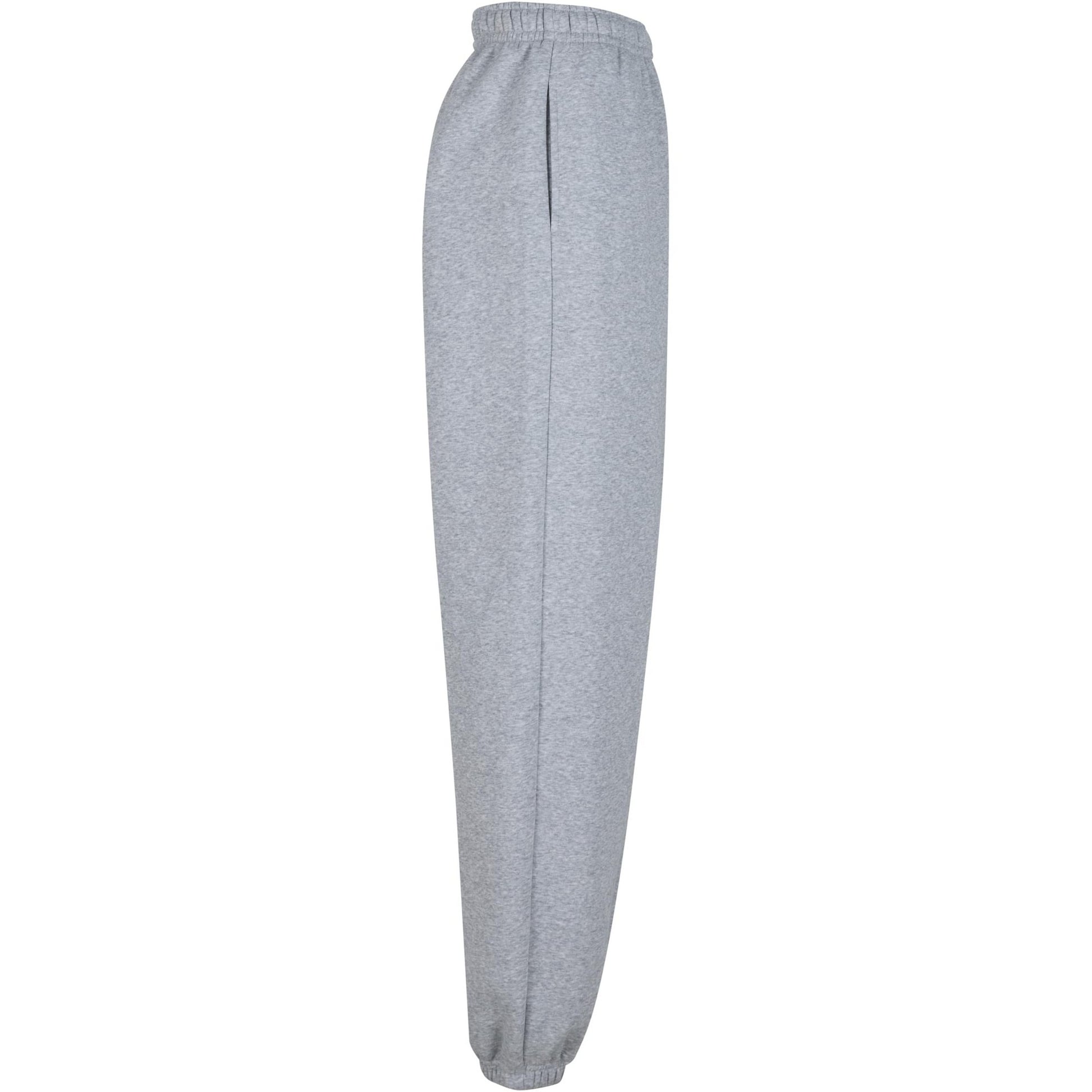 Heather Grey - Lifestyle - Build Your Brand Womens-Ladies Fluffy Sweatpants