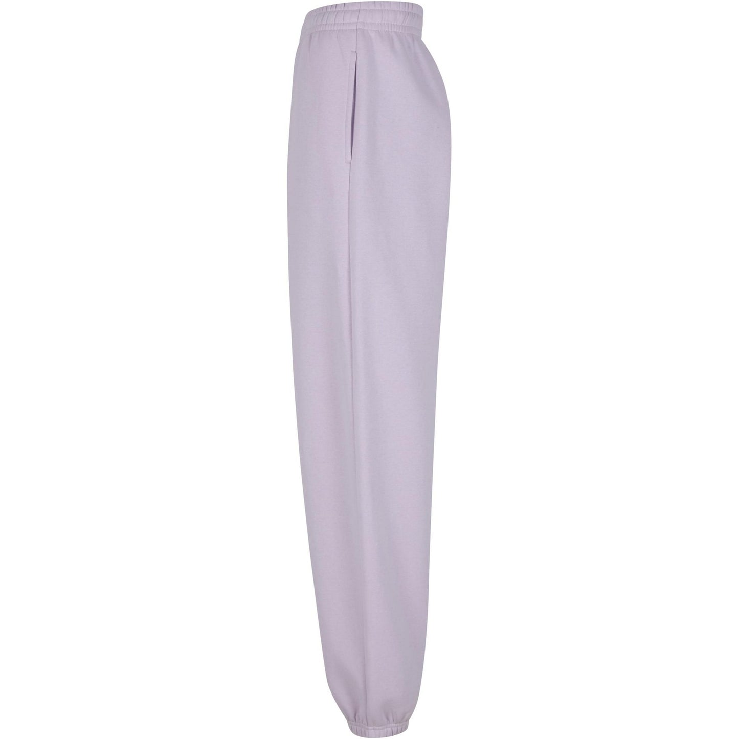 Lilac - Side - Build Your Brand Womens-Ladies Fluffy Sweatpants