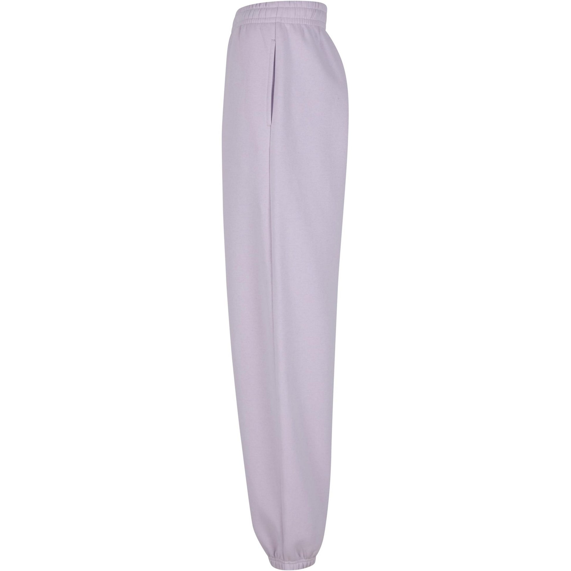 Lilac - Side - Build Your Brand Womens-Ladies Fluffy Sweatpants