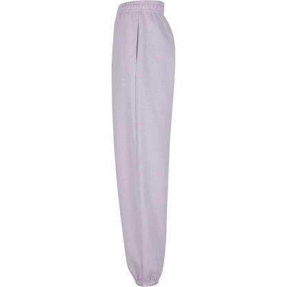 Lilac - Side - Build Your Brand Womens-Ladies Fluffy Sweatpants