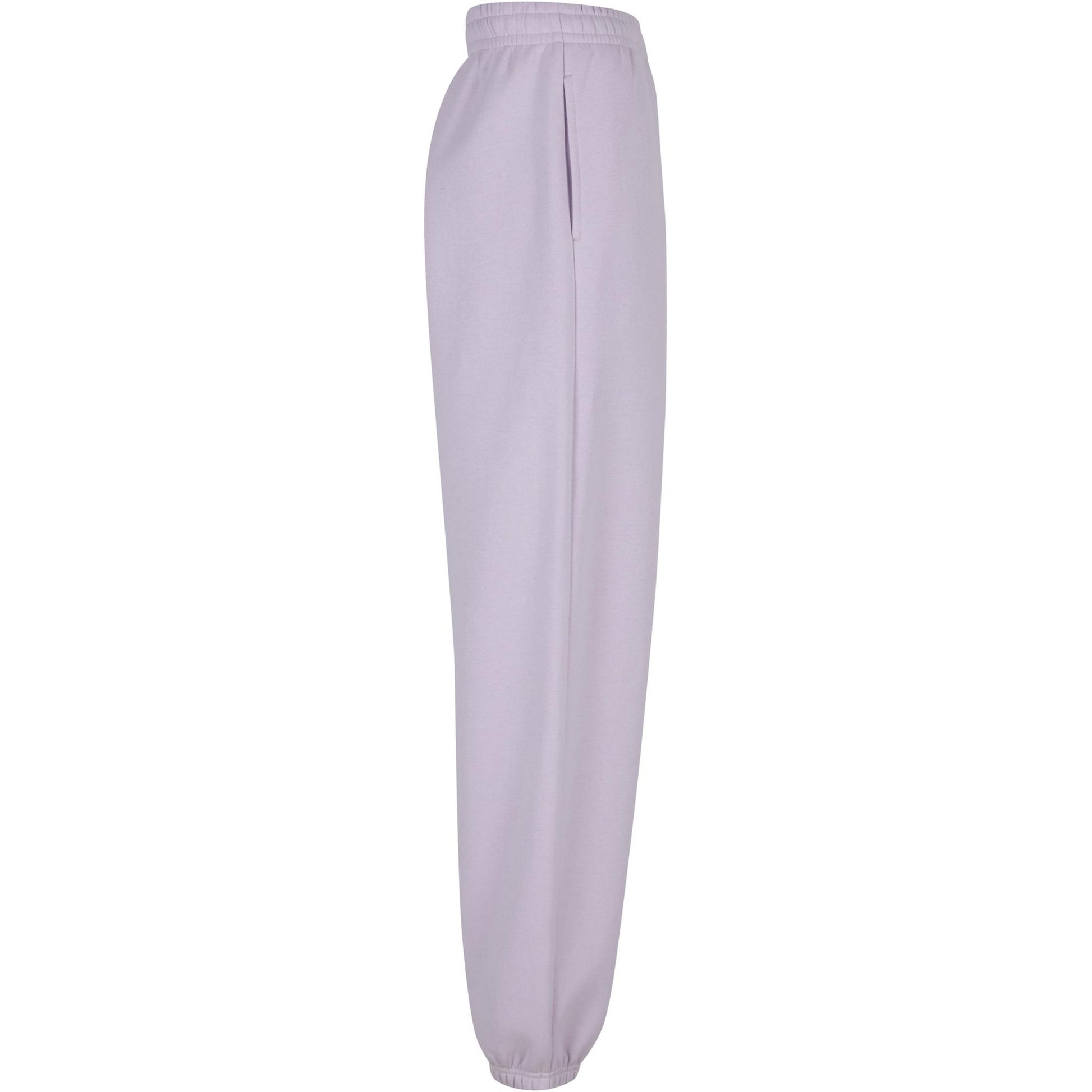 Lilac - Lifestyle - Build Your Brand Womens-Ladies Fluffy Sweatpants