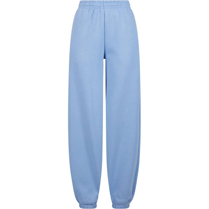 Powder Blue - Front - Build Your Brand Womens-Ladies Fluffy Sweatpants
