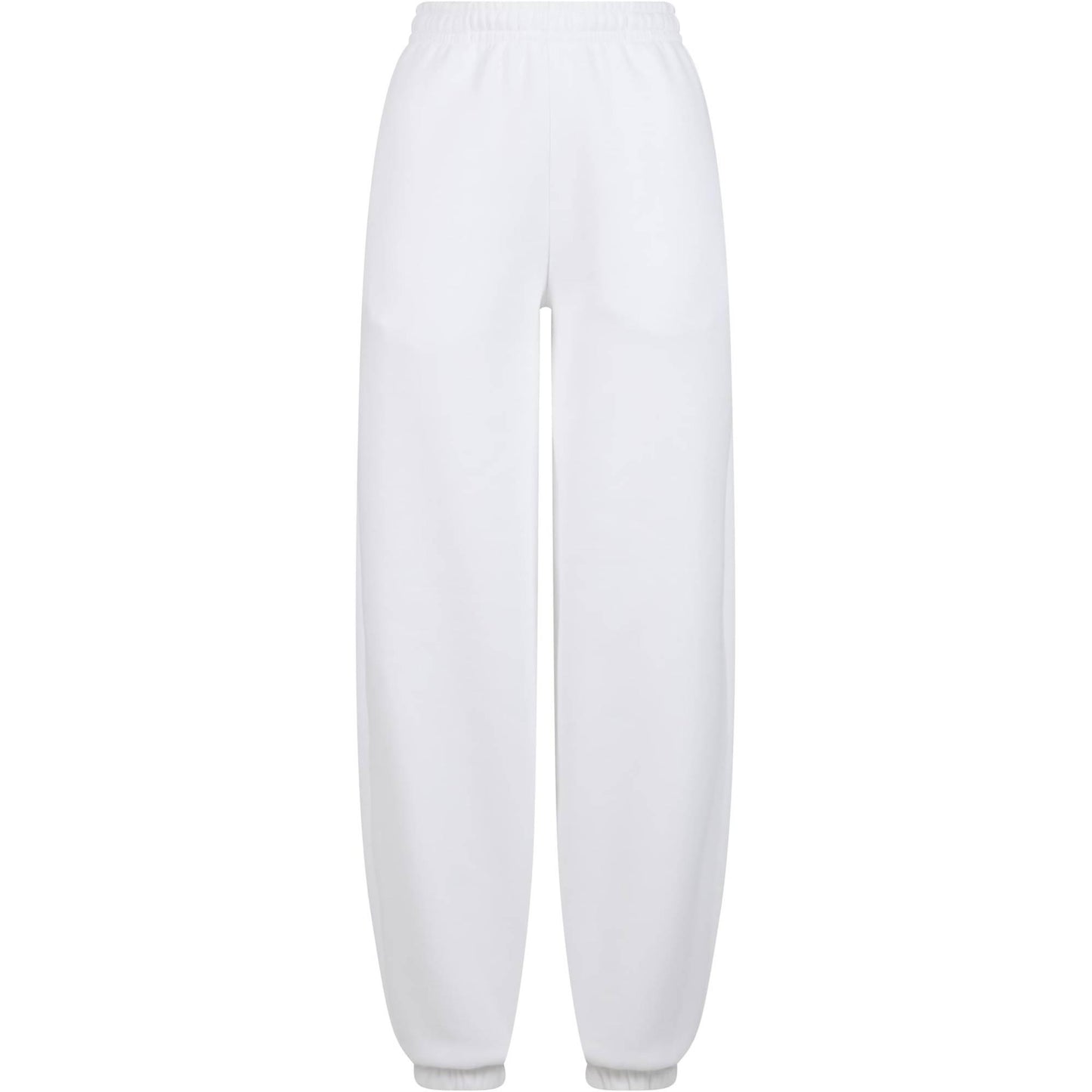 White - Front - Build Your Brand Womens-Ladies Fluffy Sweatpants
