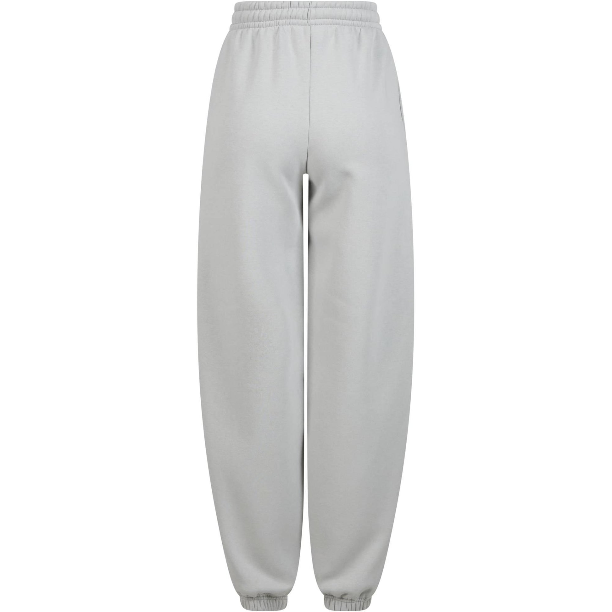 Light Asphalt - Back - Build Your Brand Womens-Ladies Fluffy Sweatpants