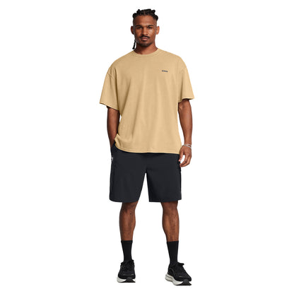 Black - Side - Under Armour Mens Vibe Cargo Shorts